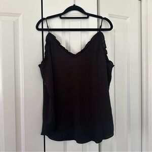 EUC Express Ruffle Cami Top - Black